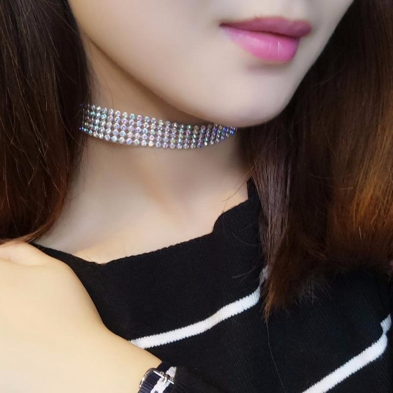 Tindara Crystal Rhinestone Choker