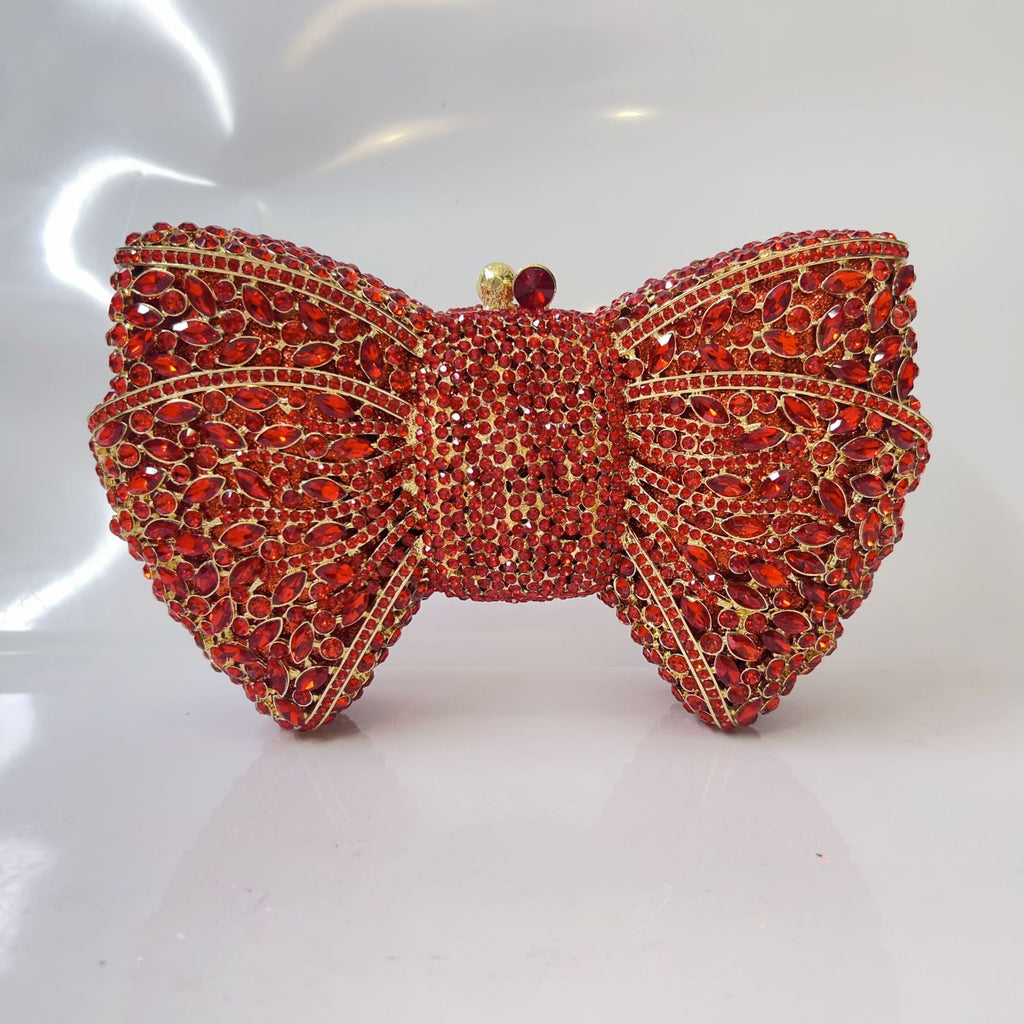 Carmina Crystal Bow Clutch