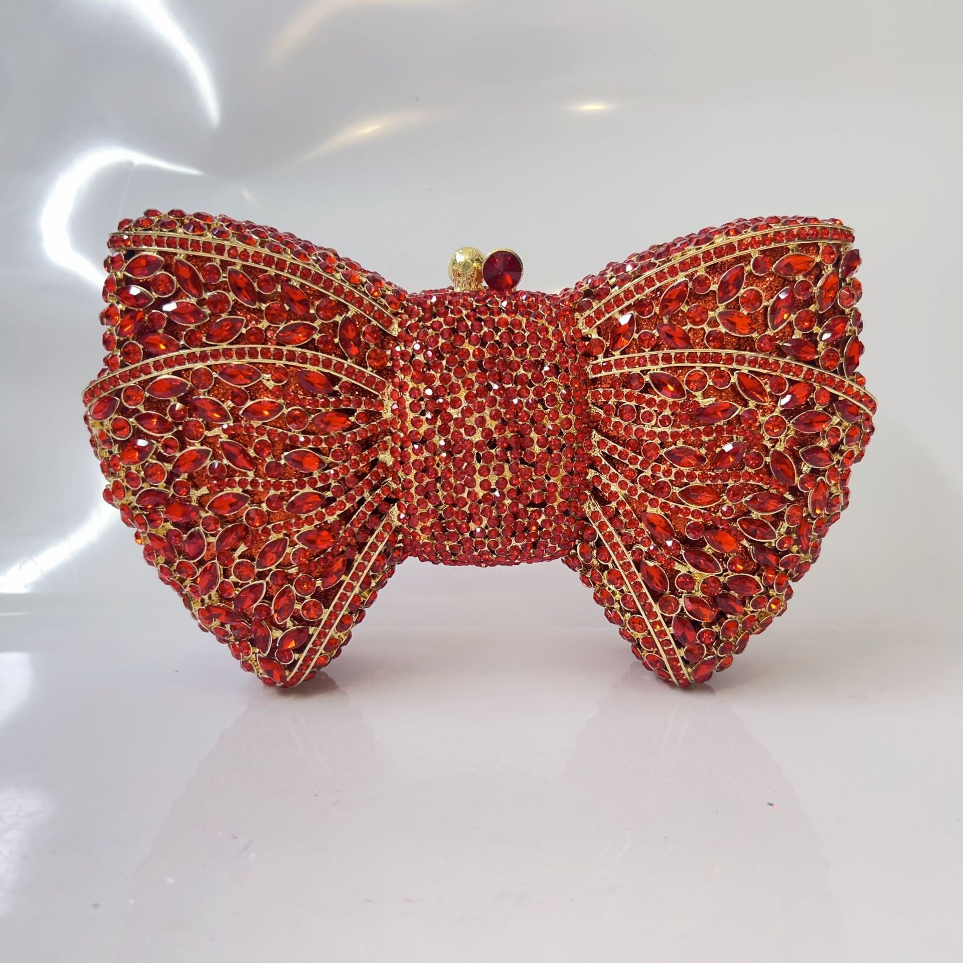Carmina Crystal Bow Clutch