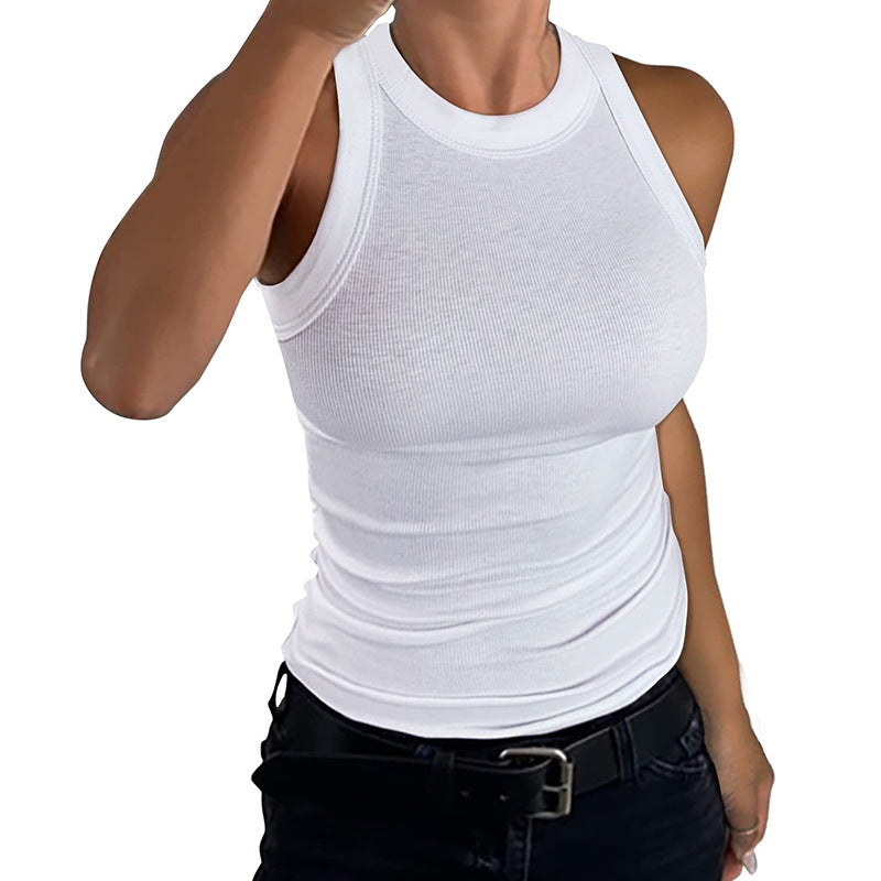 Lia Ribbed Scoop Tank