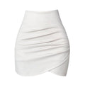 Edda High-Waist Pleated Wrap-Front Shorts