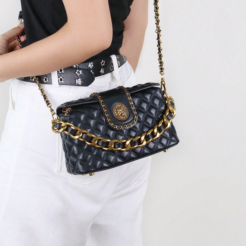 Fosca Quilted Chain Shoulder Bag
