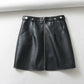 Dafne Faux Leather Mini Skirt