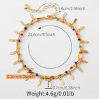 Serafina Beaded Charm Anklet