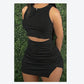 Gaia Ribbed Crop & Skirt Set