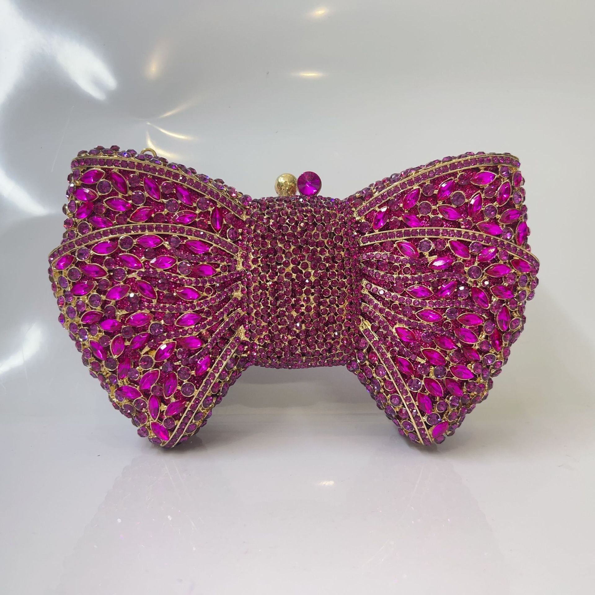 Carmina Crystal Bow Clutch