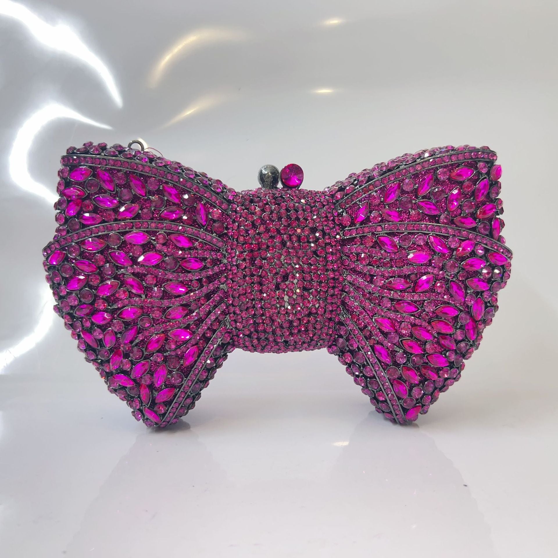 Carmina Crystal Bow Clutch