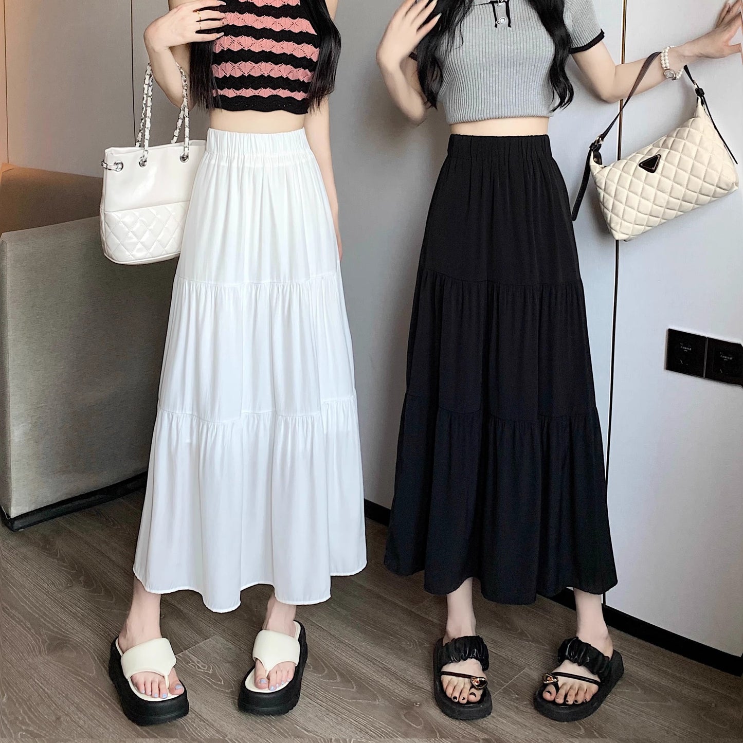 Carmela Tiered Maxi Skirt