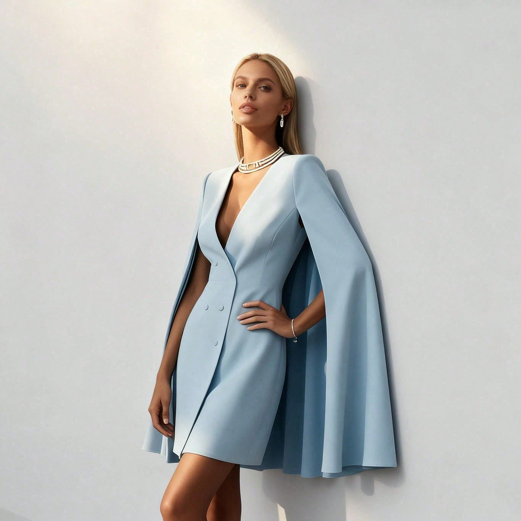 Norma cape blazer mini