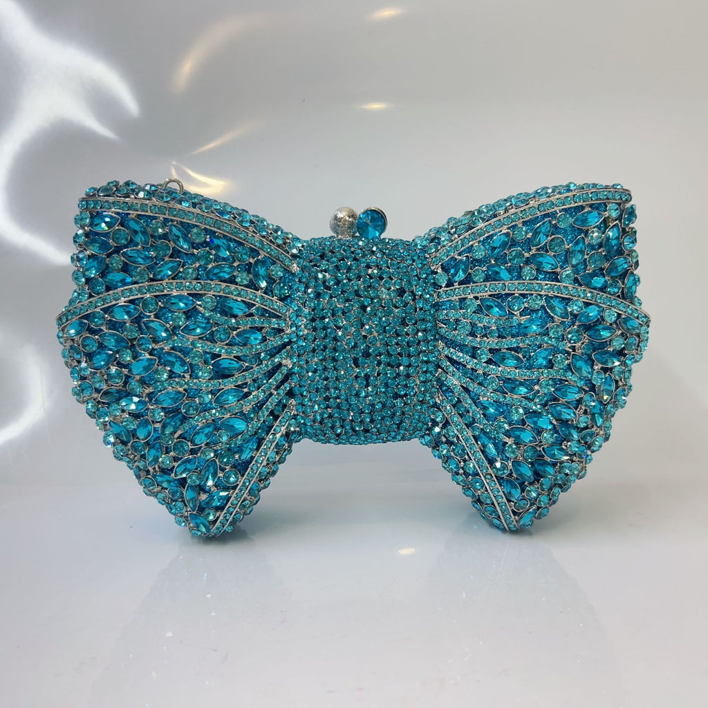 Carmina Crystal Bow Clutch