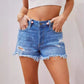 Remi High-Waist Ripped Denim Shorts