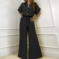 Bianca Collared Wide-Leg Jumpsuit