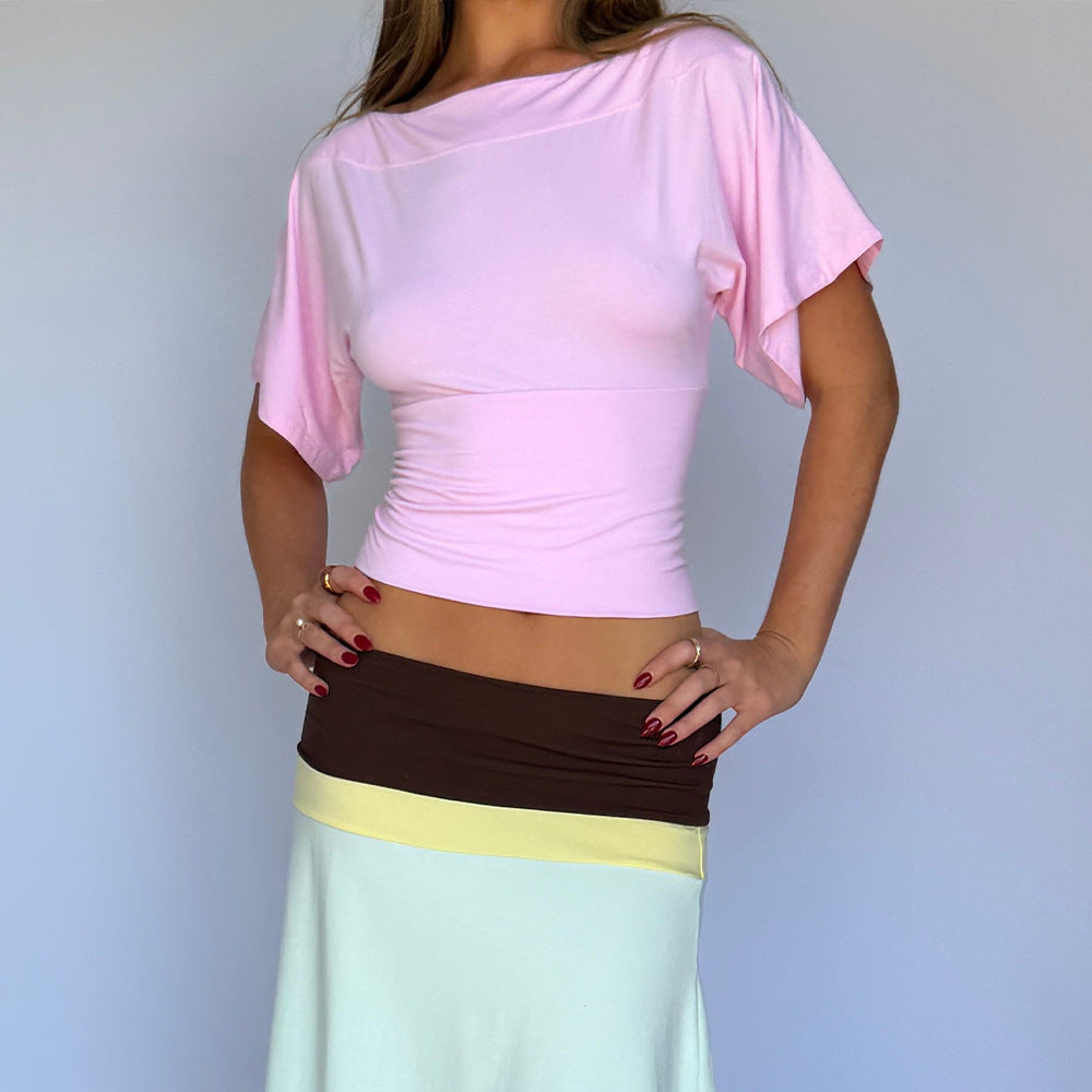 Mila Off-Shoulder Flutter Top