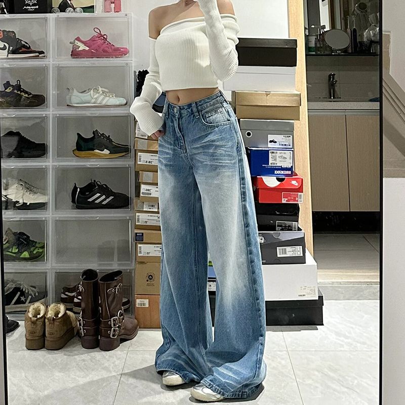 Doralice Vintage Wash Wide Leg Jeans
