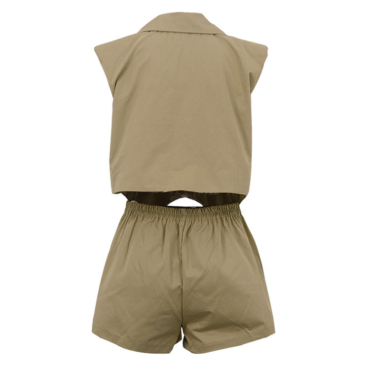 Annalisa Vest & Short Suit Set