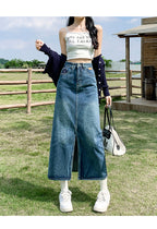 Donata Denim Midi Skirt — Oli Amore