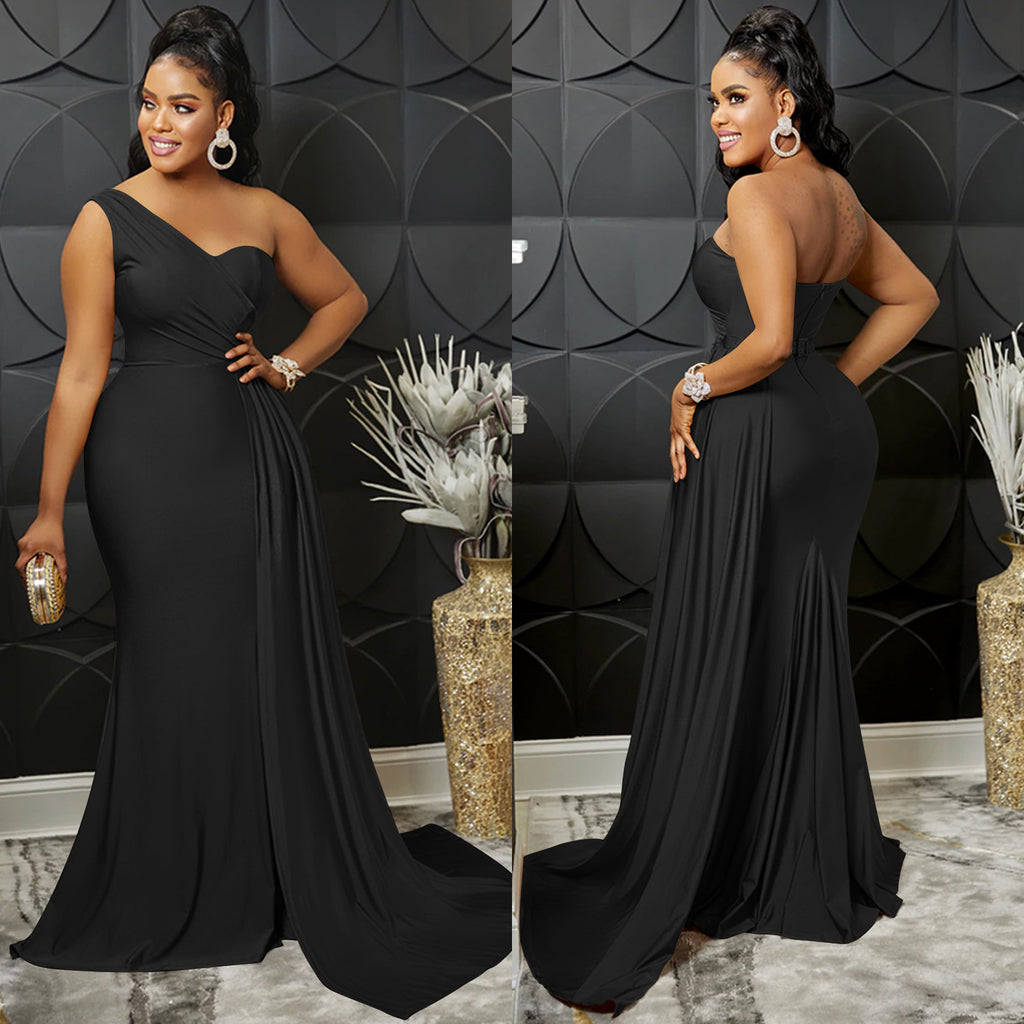 Liliana One-Shoulder Gown — Oli Amore