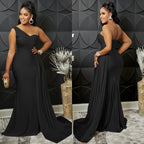 Liliana One-Shoulder Gown — Oli Amore