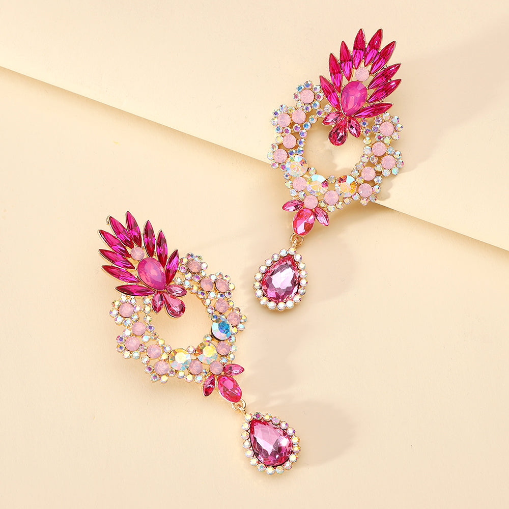 Cintia Crystal Teardrop Drop Earrings