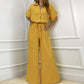 Bianca Collared Wide-Leg Jumpsuit