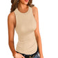 Lia Ribbed Scoop Tank