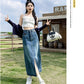 Donata Denim Midi Skirt
