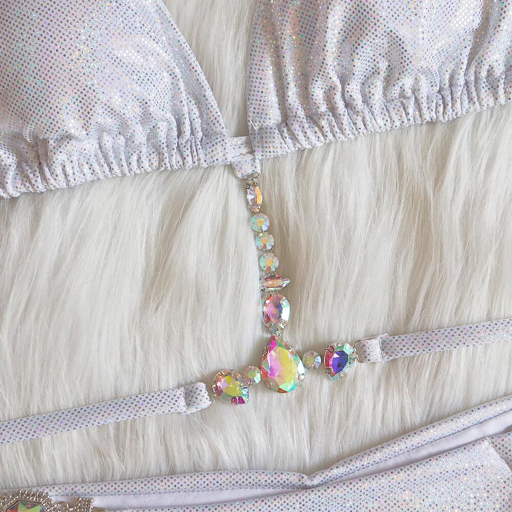 Dorotea Jewelled Metallic Bikini