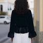 Eloisa Velvet Flute Top