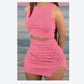 Gaia Ribbed Crop & Skirt Set