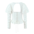 Iride corset peplum top