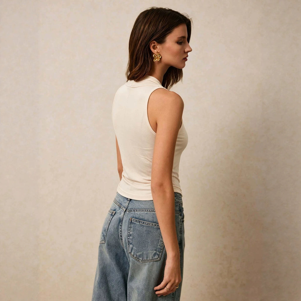 Olimpia Halter Cowl Top — Oli Amore