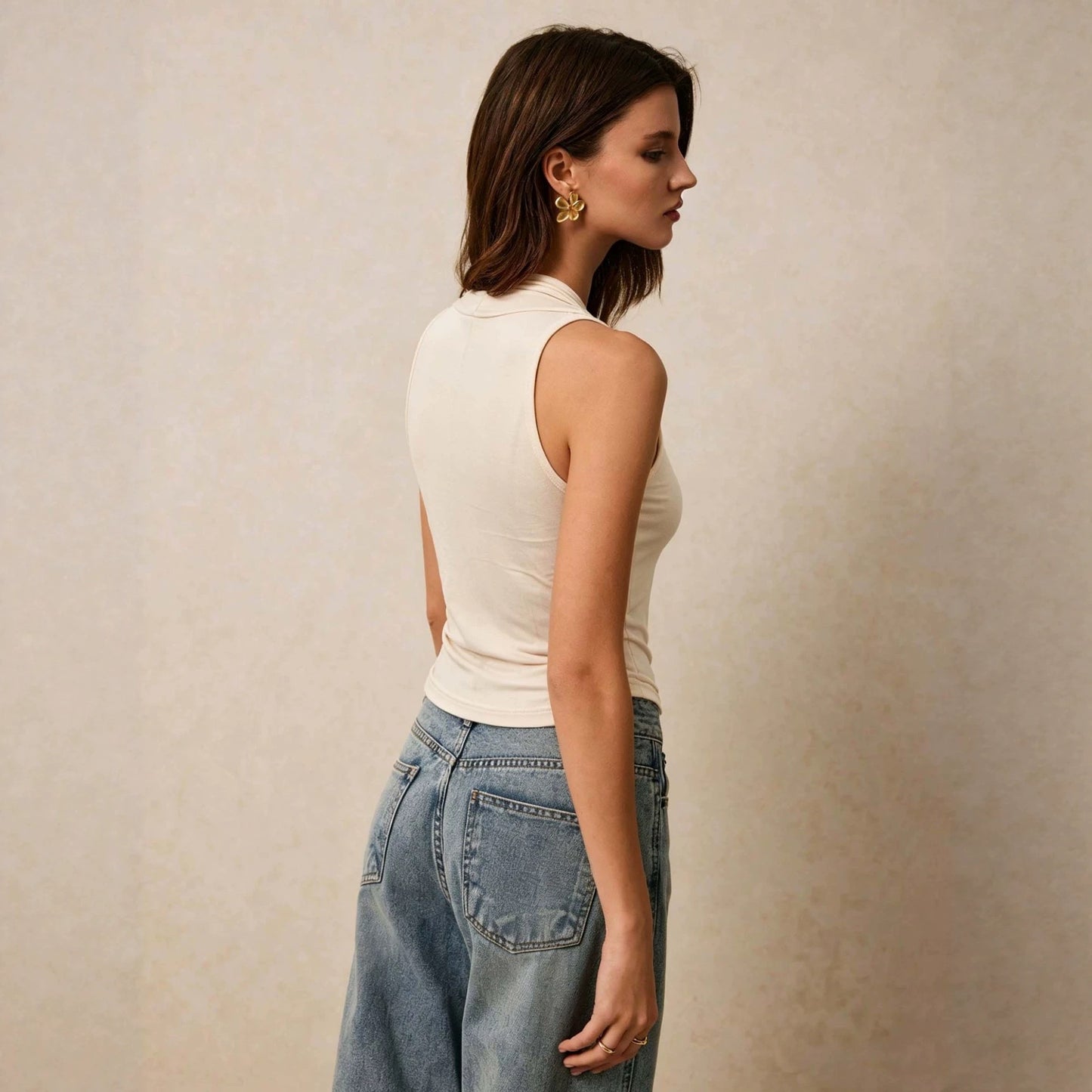 Olimpia Halter Cowl Top