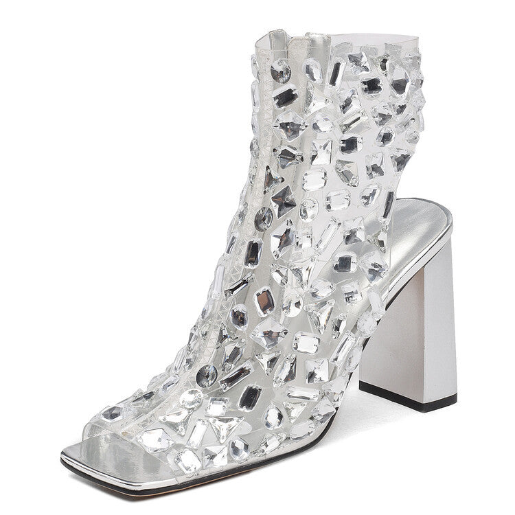Felicita Crystal Embellished Heeled Sandals
