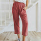 Marcella Cropped Linen Pant