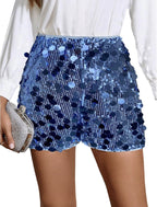 Donella Sequin Paillette Party Shorts