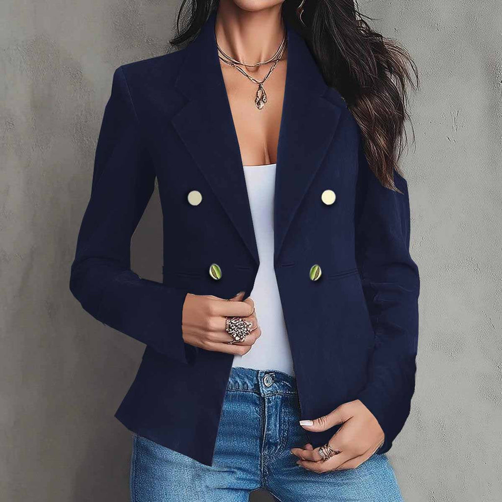 Florinda Double-Breasted Tailored Blazer