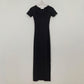 Carla Square-Neck Ribbed Midi Dress