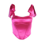 Berenice Satin Corset Bustier Top