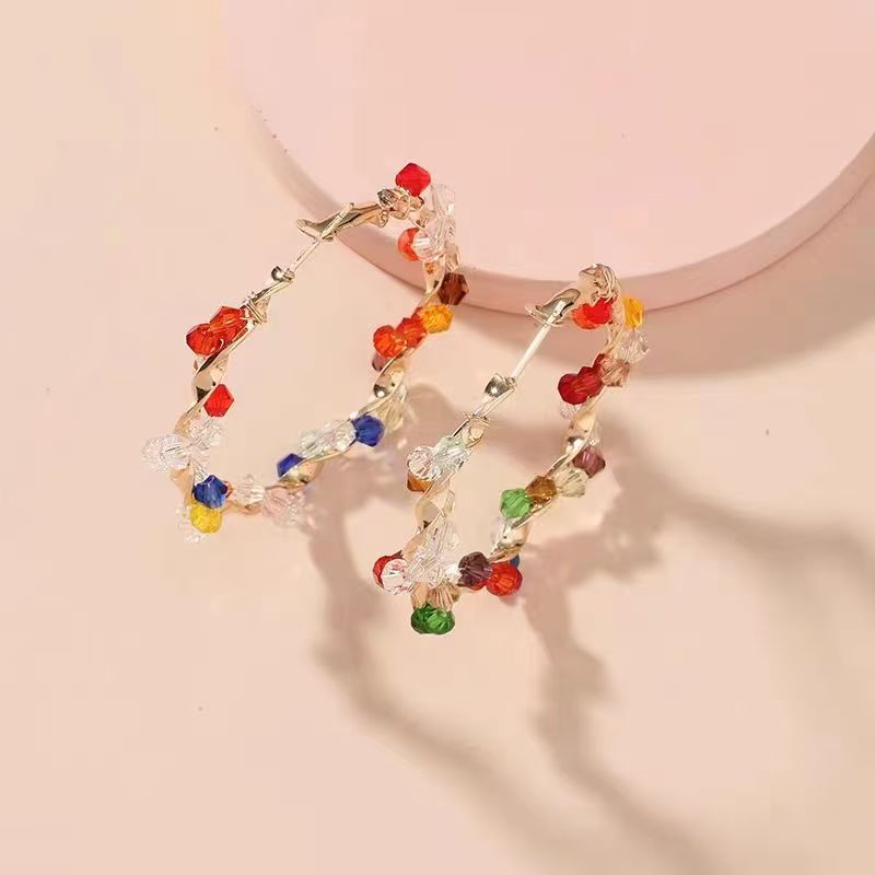 Gemma Crystal Hoop Earrings