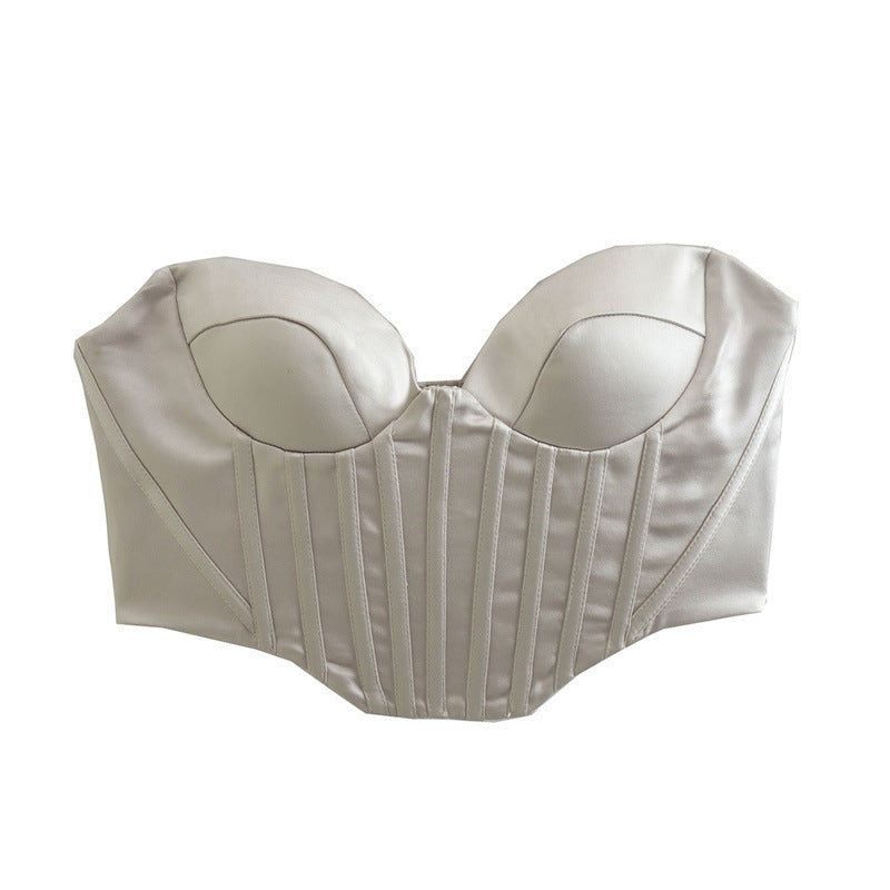 Rosabella Satin Corset Bustier Top