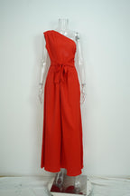 Aurelina One-Shoulder Wide-Leg Jumpsuit