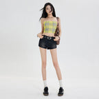 Procida Low-Rise Belted Denim Shorts