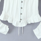 Iride corset peplum top