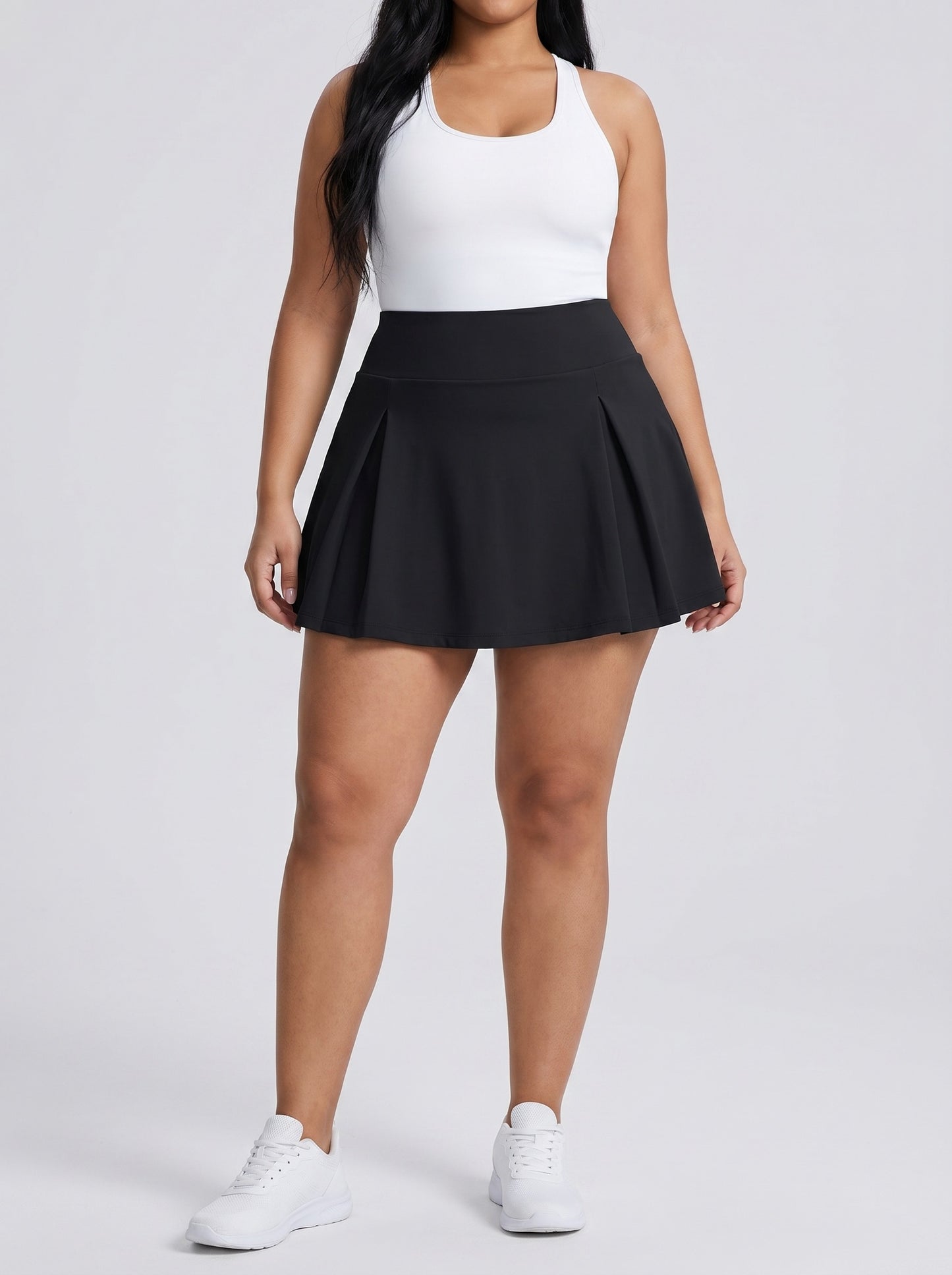 Alba Pleated Tennis Skort on model