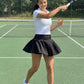 Alba Pleated Tennis Skort on model