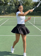 Alba Pleated Tennis Skort on model