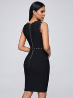 Alessia Studded Bandage Dress on model