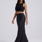 Allegra Bodycon Maxi Skirt on model