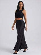 Allegra Bodycon Maxi Skirt on model