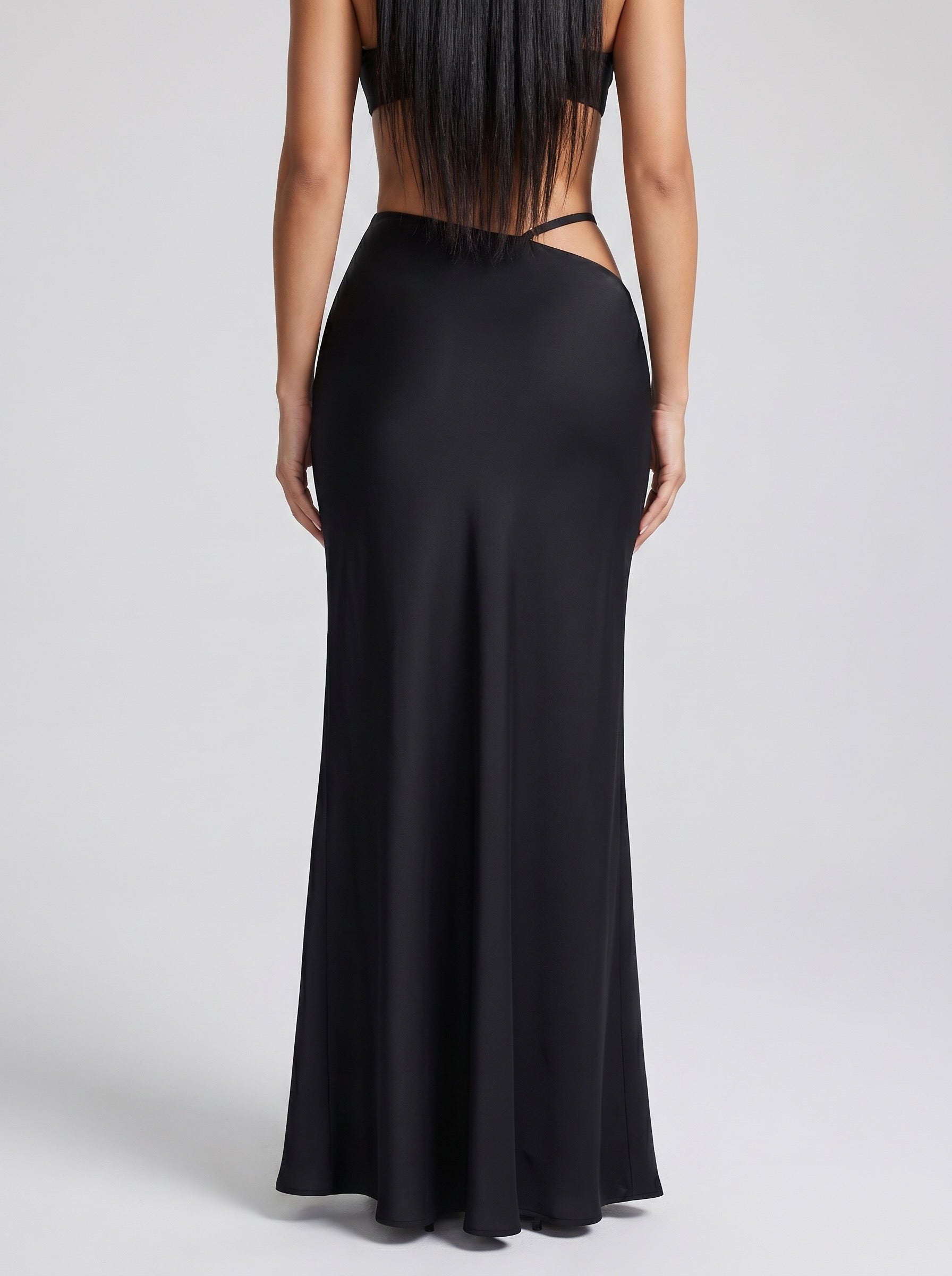 Allegra Bodycon Maxi Skirt on model